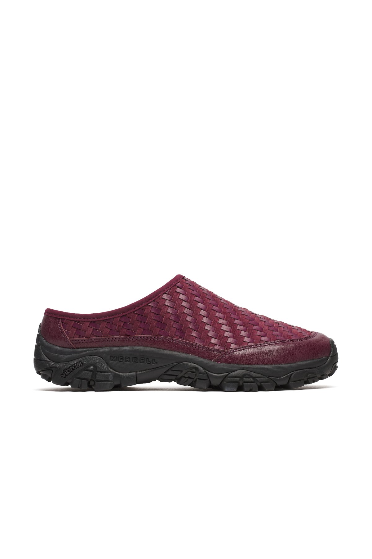 Moab 2 Slide Leather Woven 1TRL Dark Cherry | Merrell Australia