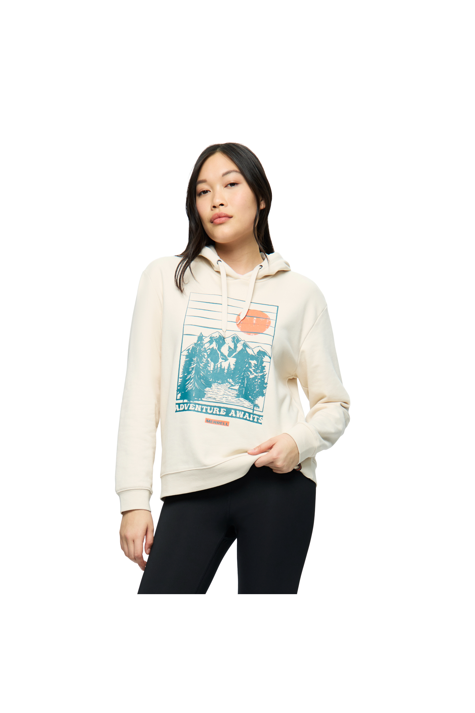 Women's Retro Adventure Semi Cropped Graphic Hoody