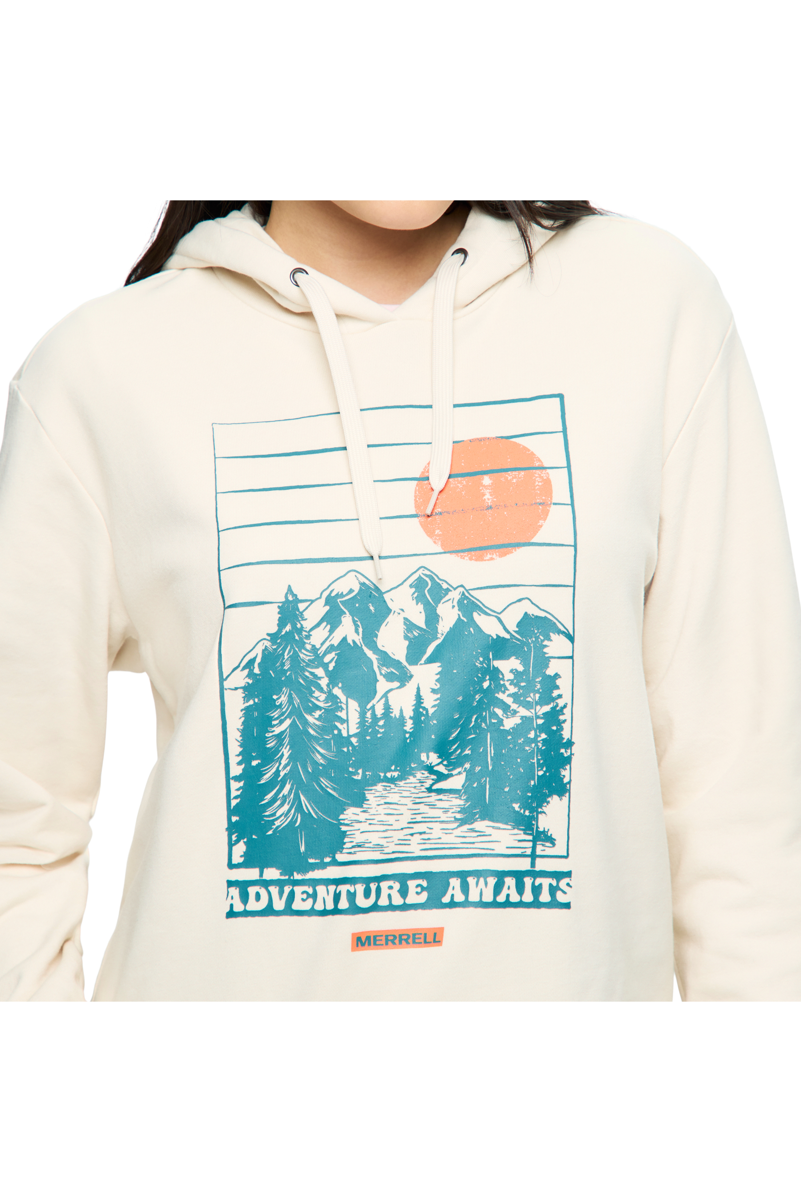 Women's Retro Adventure Semi Cropped Graphic Hoody