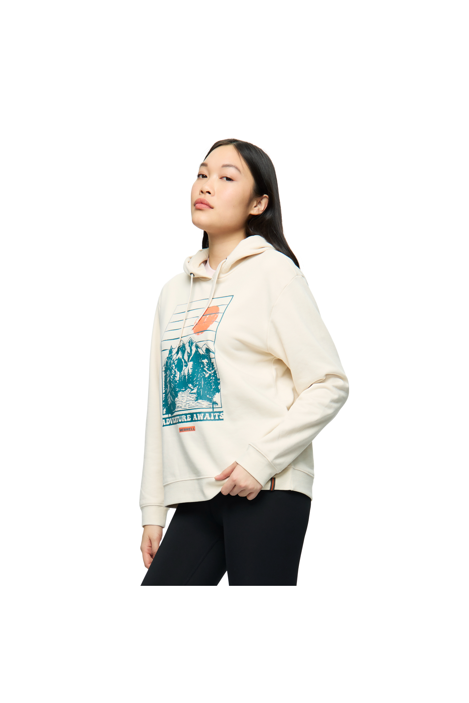 Women's Retro Adventure Semi Cropped Graphic Hoody