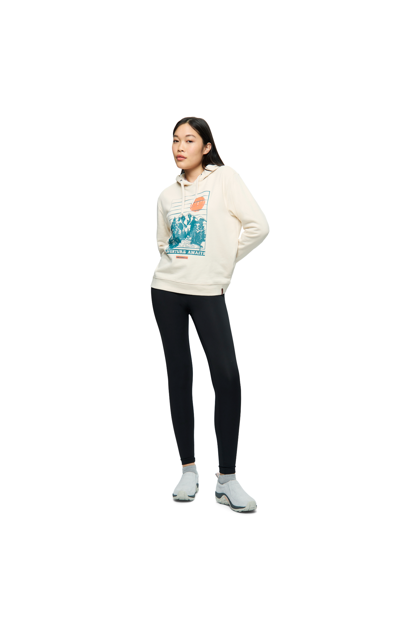 Women's Retro Adventure Semi Cropped Graphic Hoody