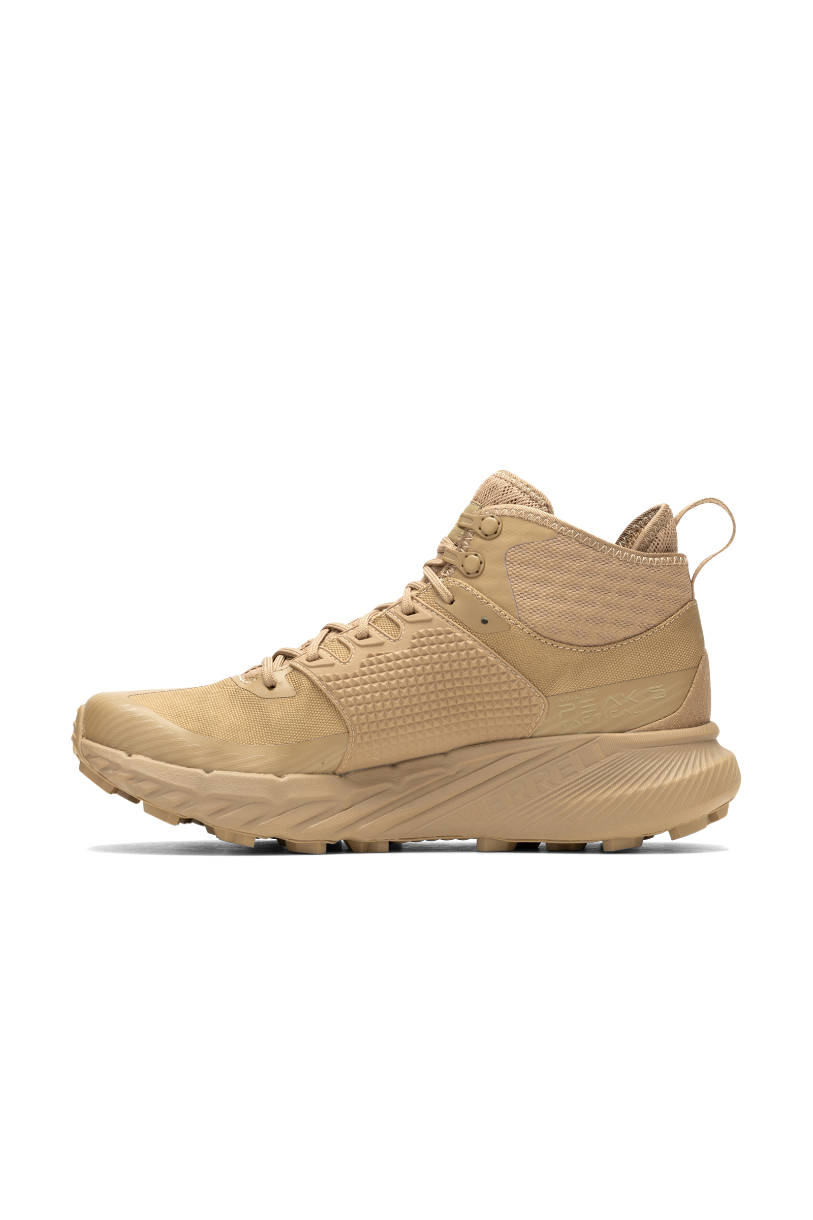 メレル AGILITY PEAK 5 TACTICAL MID GTX 26cm Agility Peak 5 Tactical Mid GTX | Coyote – Harriman Army-Navy