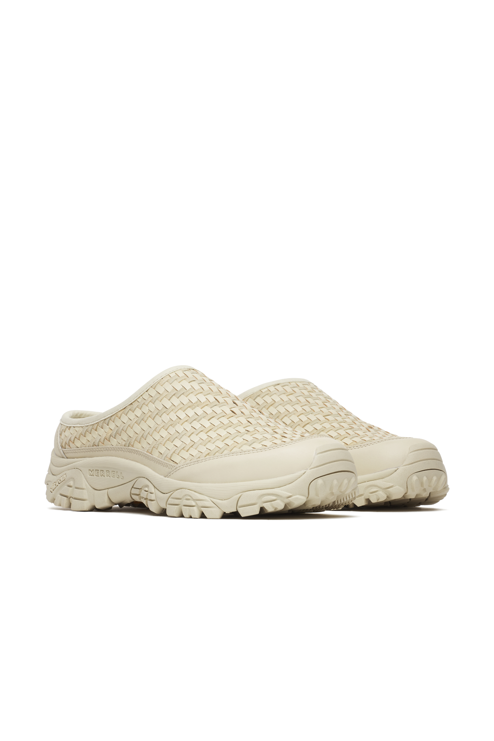 Moab 2 Slide Leather Woven 1TRL Stucco | Merrell Australia
